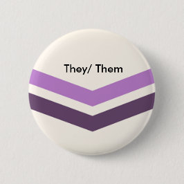 Queer Pronouns Button Ze/Them