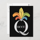 Queer Queen Briefkaart (Voorkant / Achterkant)