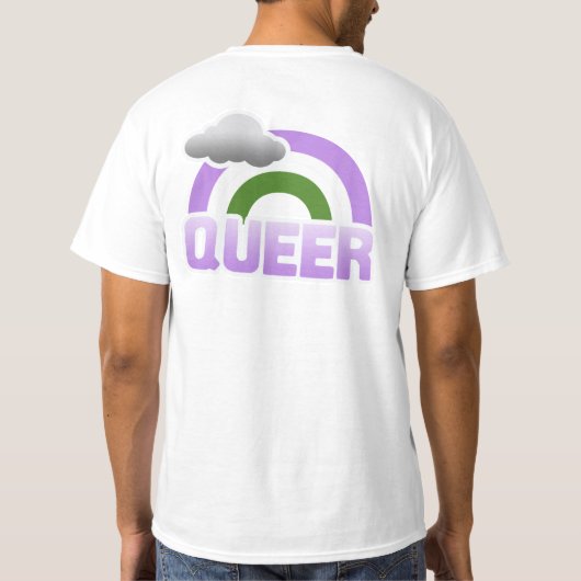 QUEER RAINBOW T-SHIRT (Achterkant)