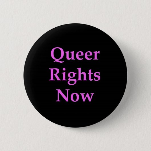 Queer Rights nu Button (Voorkant)