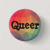 Queer Ronde Button 3,2 Cm (Voorkant)