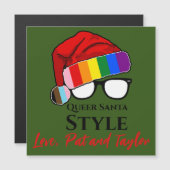 Queer Santa Style Pet en brillenmagneet (Voorkant / Achterkant)