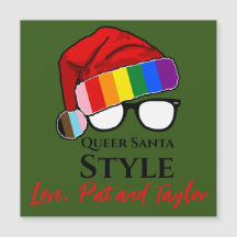 Queer Santa Style Pet en brillenmagneet