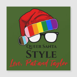 Queer Santa Style Pet en brillenmagneet