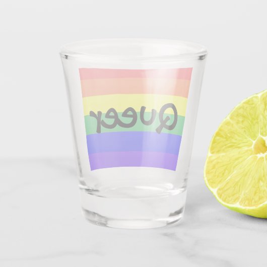 Queer Shot Glas (Achterkant)