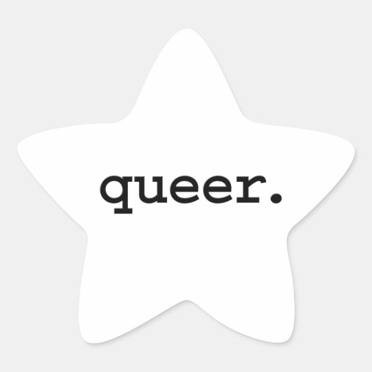 queer. ster sticker (Voorkant)