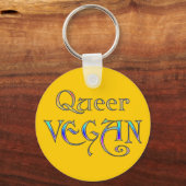 Queer Vegan Sleutelhanger (Voorkant)