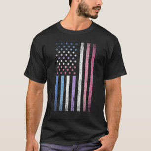 Queer VS vlag bi Gender Flag Gay Pride Month Lgbt T-shirt