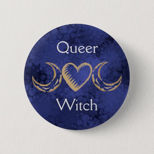 Queer Witch Ronde Button 5,7 Cm (Voorkant)