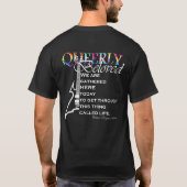 Queerly Beloved met songteksten T-shirt (Achterkant)