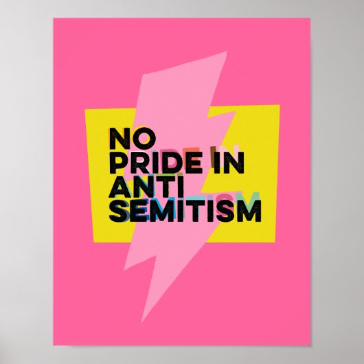 Queers tegen antisemitisme poster (Voorkant)