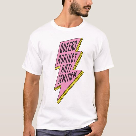 Queers Tegen Antisemitisme T-shirt (Voorkant)