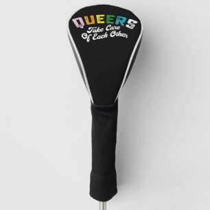Queers zorgen voor elkaar LGBT Pride Homoseksueel Golfheadcover