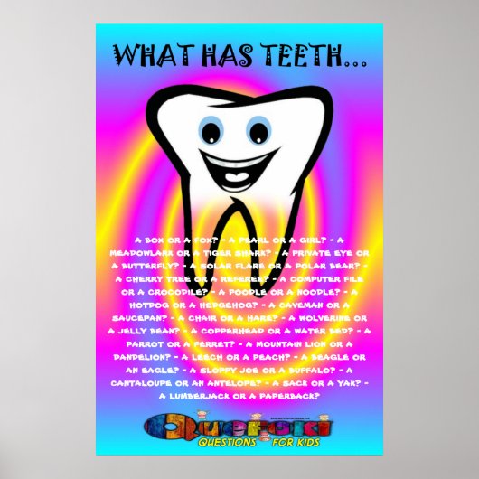 Quefoki Teeth Value Poster Paper (Matte) (Voorkant)