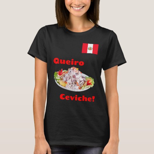 Queiro - Peruaanse Ceviche Peruano ~ Peru T-shirt (Voorkant)