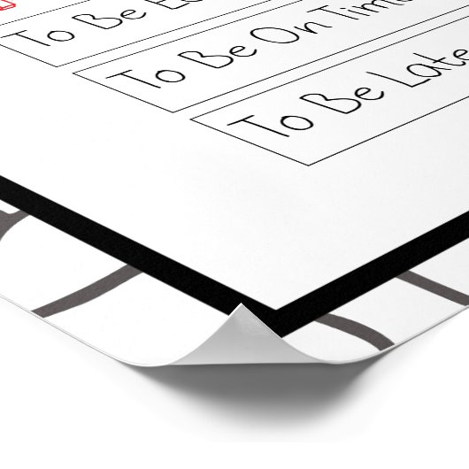 Quelle heure est-il? Hoe laat is het? Poster (Hoek)