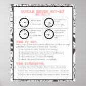 Quelle heure est-il? Hoe laat is het? Poster (Voorkant)