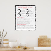 Quelle heure est-il? Hoe laat is het? Poster (Keuken)