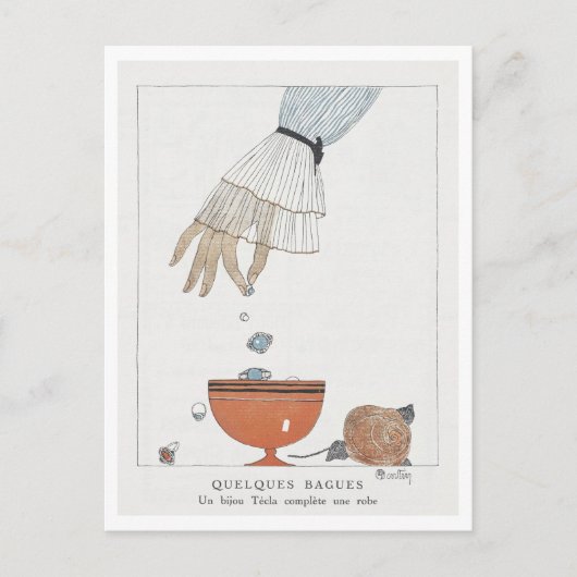 Quelques Bagues Charles Martin Mode Briefkaart (Voorkant)