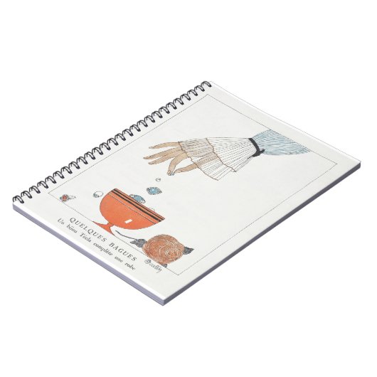 Quelques Bagues mode bord door Charles Martin Notitieboek (Linkerzijde)