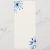 Quenceanera blue Menu (Achterkant)