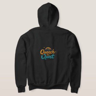 "Quench the Quest" T-shirt met volledige rits