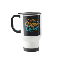 "Quench the Quest" Travel Koffie Mok