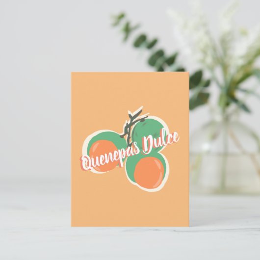 Quenepas Spaans gras Briefkaart (Staand voorkant)