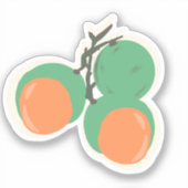 Quenepas Spaans gras Sticker (Voorkant)