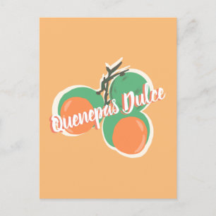 Quenepas Spaanse Limoenen Fruit Handgetekend Briefkaart