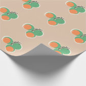 Quenepas Spaanse Limoenen Fruit Handgetekend Cadeaupapier (Hoek)