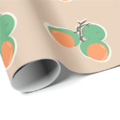Quenepas Spaanse Limoenen Fruit Handgetekend Cadeaupapier (Rol Hoek)