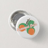 Quenepas Spaanse Limoenen Fruit Handgetekend Ronde Button 3,2 Cm (Voorkant /achterkant)
