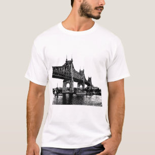 quensboro Bridge Nautical Ocean Beach Art T-shirt