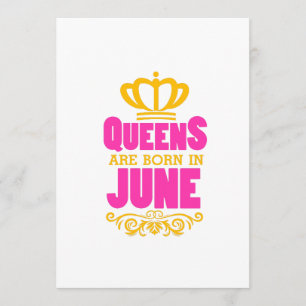 QUENTIES WORDEN GEBOREN IN JUNI BIRTHDAY GIRL GIFT KAART