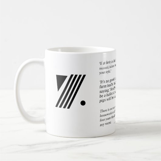 Quentin Crisp Quote Gift Mok (Links)