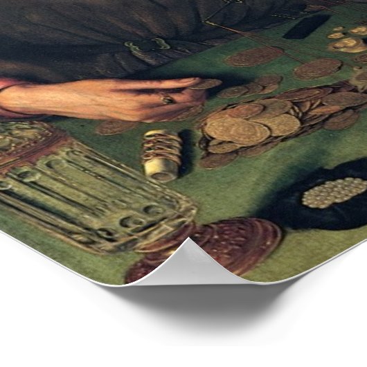 Quentin Massys - de geldgevers Poster (Hoek)