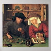 Quentin Massys - de geldgevers Poster (Voorkant)