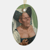 Quentin Massys - een groteske oude vrouw, 1515 Keramisch Ornament (Links)