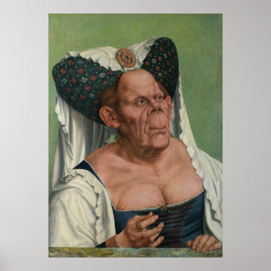 Quentin Massys - een groteske oude vrouw, 1515 Poster (Voorkant)