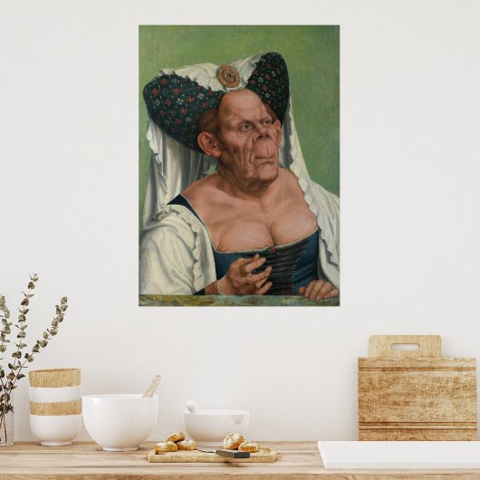 Quentin Massys - een groteske oude vrouw, 1515 Poster (Keuken)