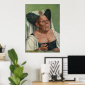 Quentin Massys - een groteske oude vrouw, 1515 Poster (Thuiskantoor)