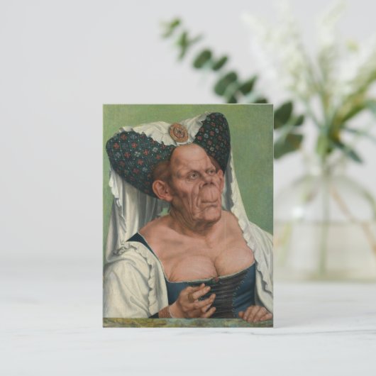 Quentin Massys, Ugly Duchess, ca. 1525 Briefkaart (Staand voorkant)