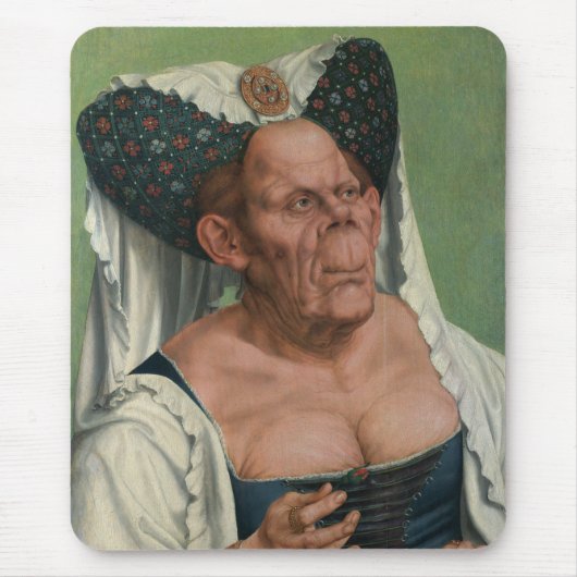 Quentin Massys, Ugly Duchess, ca. 1525 Muismat (Voorkant)