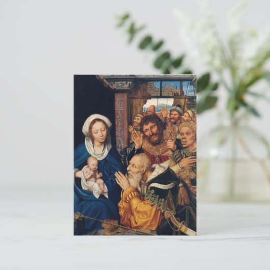 Quentin Matsys - De aanbidding door de Wijzen Briefkaart (Staand voorkant)