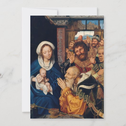 Quentin Matsys - De Aanbidding door de Wijzen Kaart (Voorkant)