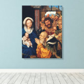 Quentin Matsys - de Adoratie Magi Canvas Afdruk (Insitu (Houten vloer))