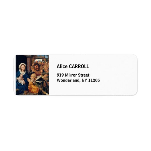 Quentin Matsys - de Adoratie Magi Etiket (Voorkant)