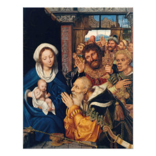 Quentin Matsys - de Adoratie Magi Foto Afdruk