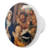Quentin Matsys - de Adoratie Magi Keramische Knop (Rechts)